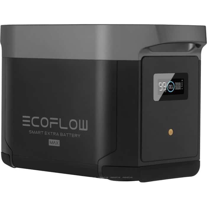 Додаткова батарея для ЗС EcoFlow Delta Max Smart Extra Battery 2016 Wh Black (DELTA2000EB-US)