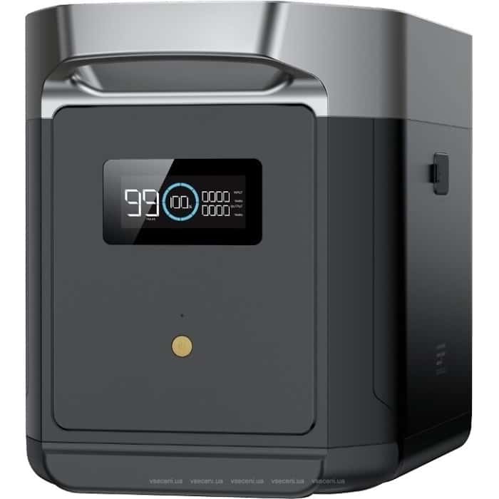 Додаткова батарея для ЗС EcoFlow Delta 2 Max Smart Extra Battery 2048 Wh Black (EFDELTA2MaxEB)