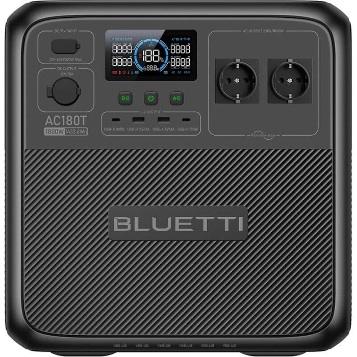 Зарядна станція Bluetti AC180T 1434 Wh Black