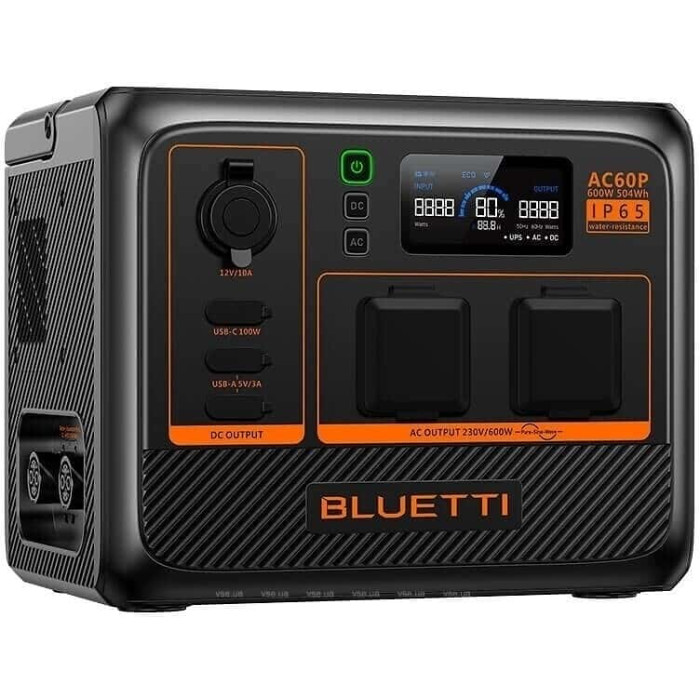 Зарядна станція Bluetti AC60P 504 Wh Black