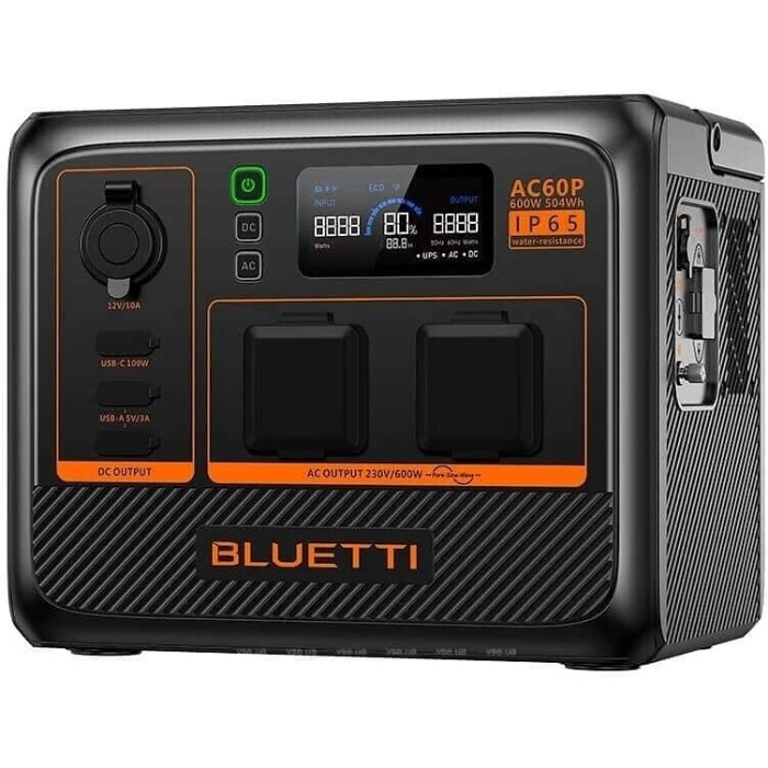 Зарядна станція Bluetti AC60P 504 Wh Black