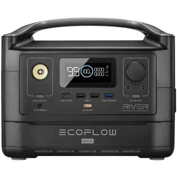 Зарядная станция EcoFlow River Max 576 Wh Black (EFRIVER600MAX-EU)