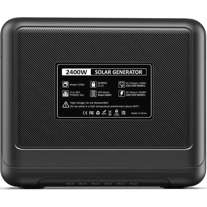 Зарядна станція Fossibot F2400 2048 Wh Black