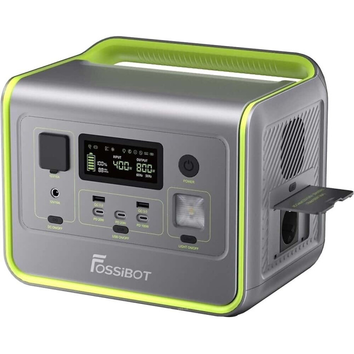 Зарядная станция Fossibot F800 512 Wh Green