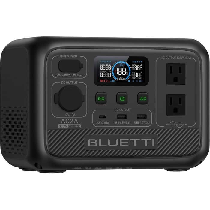 Зарядна станція Bluetti AC2A 204 Wh Black