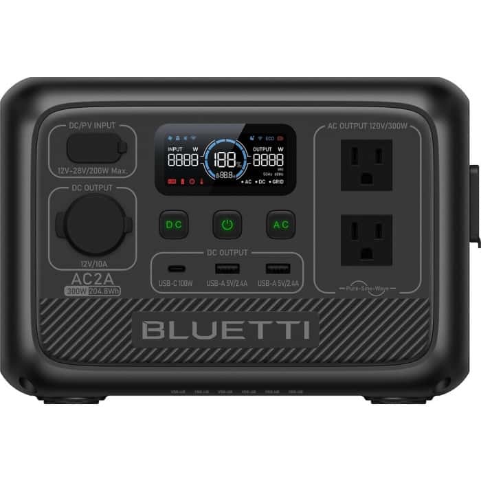 Зарядная станция Bluetti AC2A 204 Wh Black