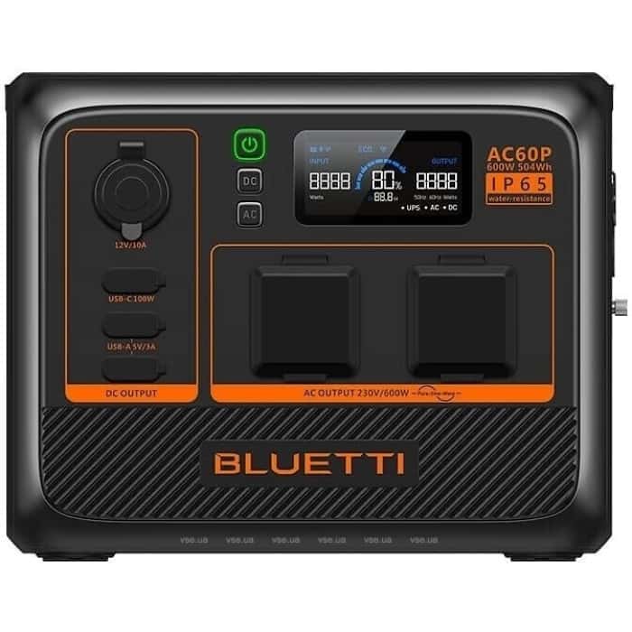 Зарядная станция Bluetti AC60P 504 Wh Black