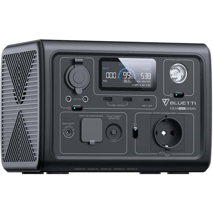 Зарядна станція Bluetti Portable Power Station EB3A 268 Wh Gray