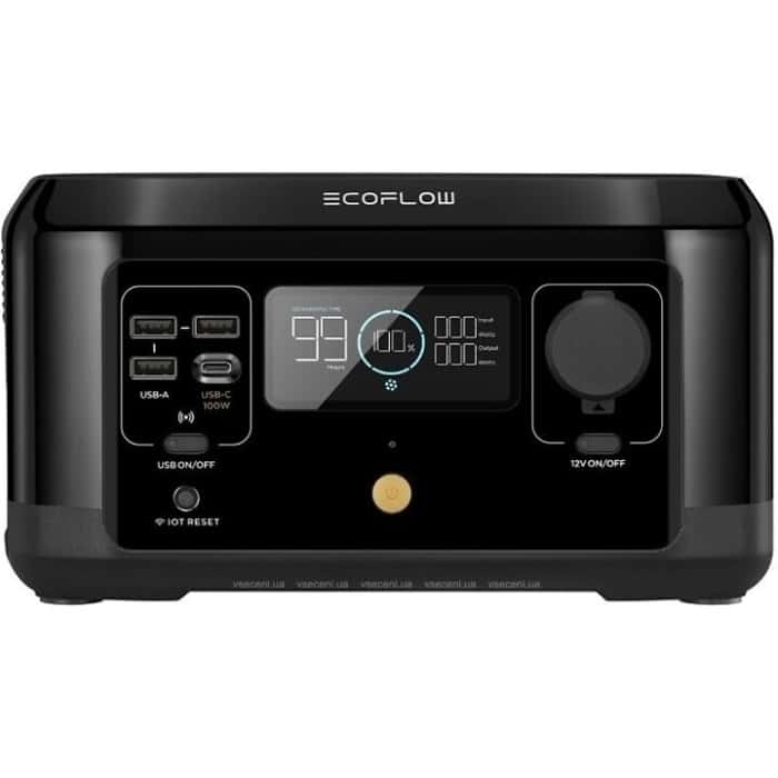 Зарядная станция EcoFlow River Mini Wireless 210 Wh Black (RIVERMINIWIRELESS)
