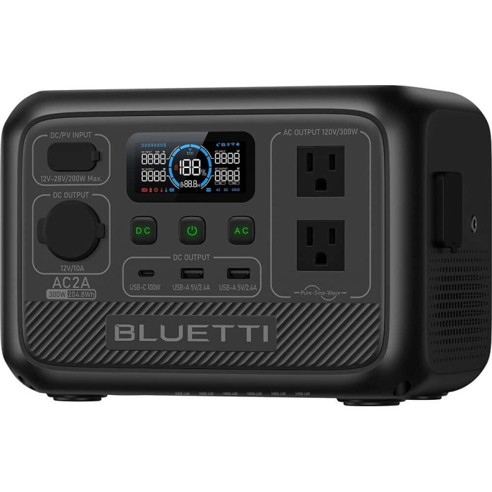 Зарядна станція Bluetti AC2A 204 Wh Black
