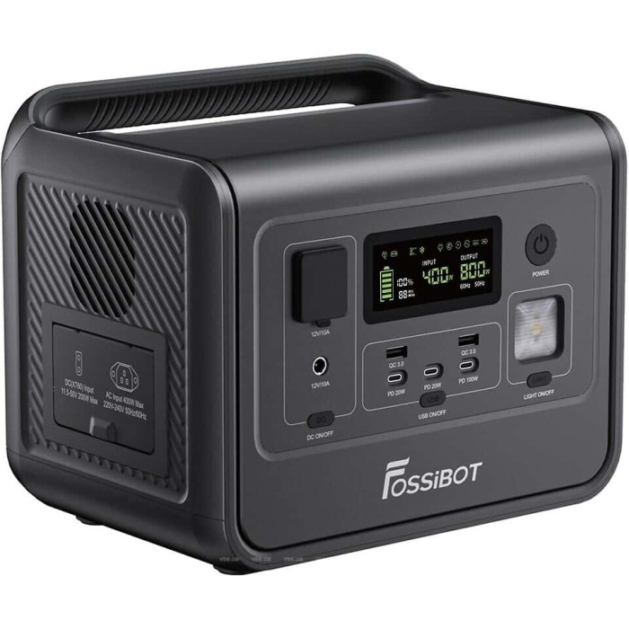 Зарядна станція Fossibot F800 512 Wh Black